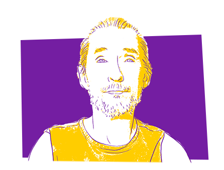 sketch portrait of Paul Kloosterman, podcast facilitator
